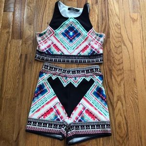 2 piece short set